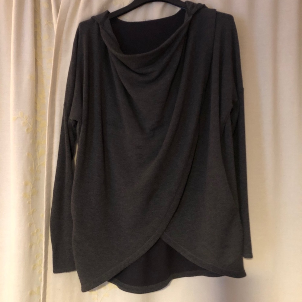Athleta Purana Wrap Sweatshirt Hoodie-S